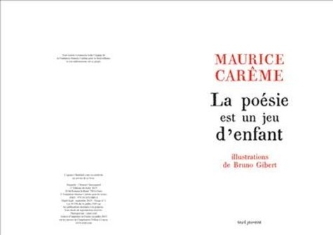 La Poesie Est Un Jeu D Enfant Maurice Careme Payot